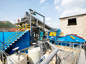 石英砂制砂洗砂生產(chǎn)線現(xiàn)場工藝